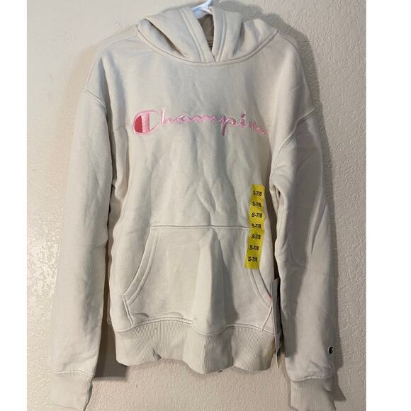 Champion girls cream sweater size 7/8 - Picture 1 of 4